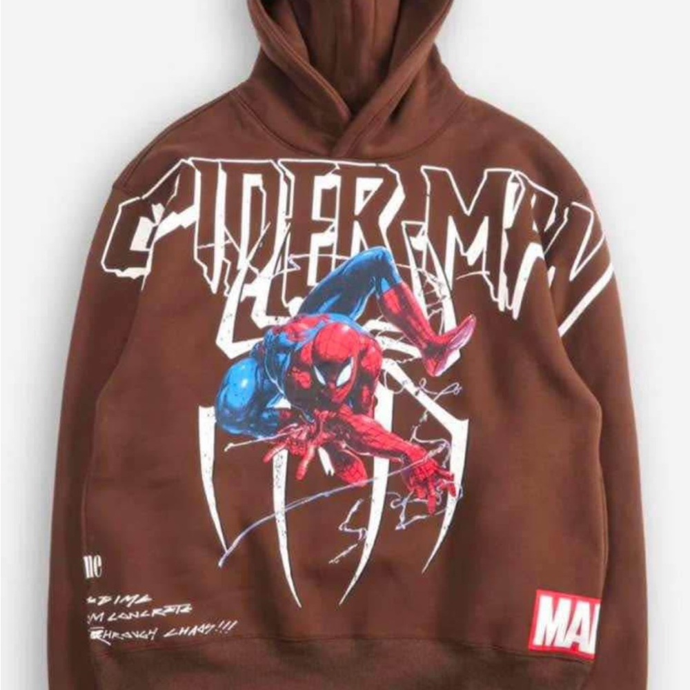 CIVIL REGIME Marvel Brown Spider-Man Hoodie for Men